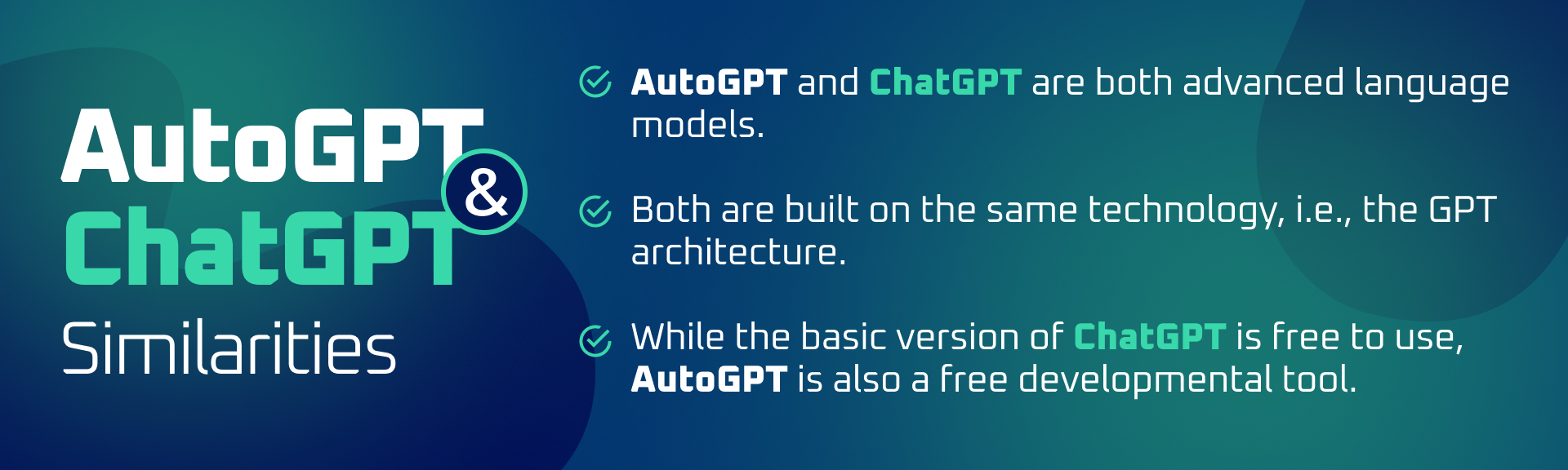 ChatGPT vs AutoGPT similarity 