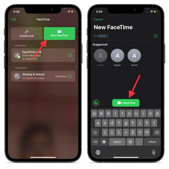New-FaceTime iOS 15