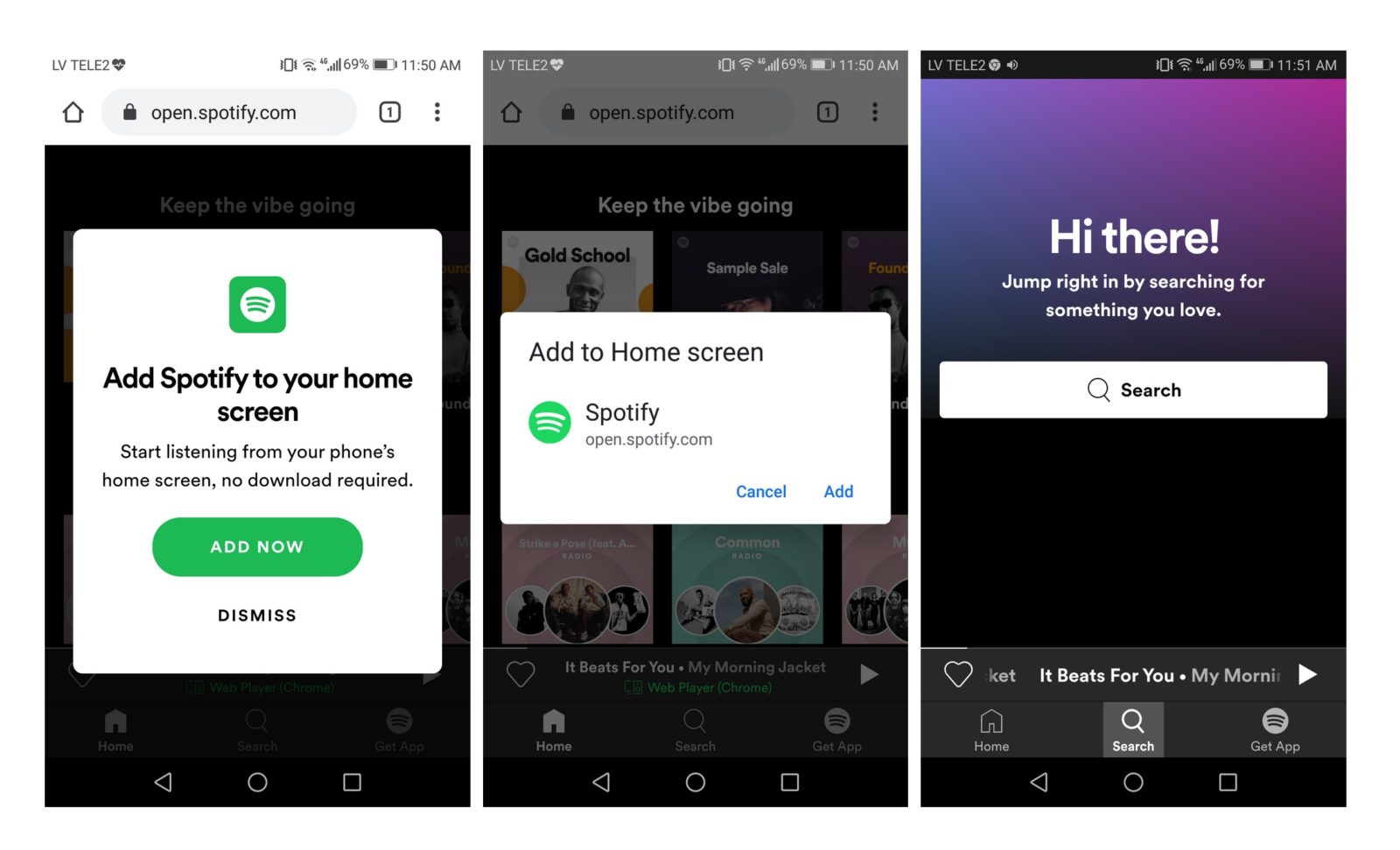 PWA vs Native app - Spotify example