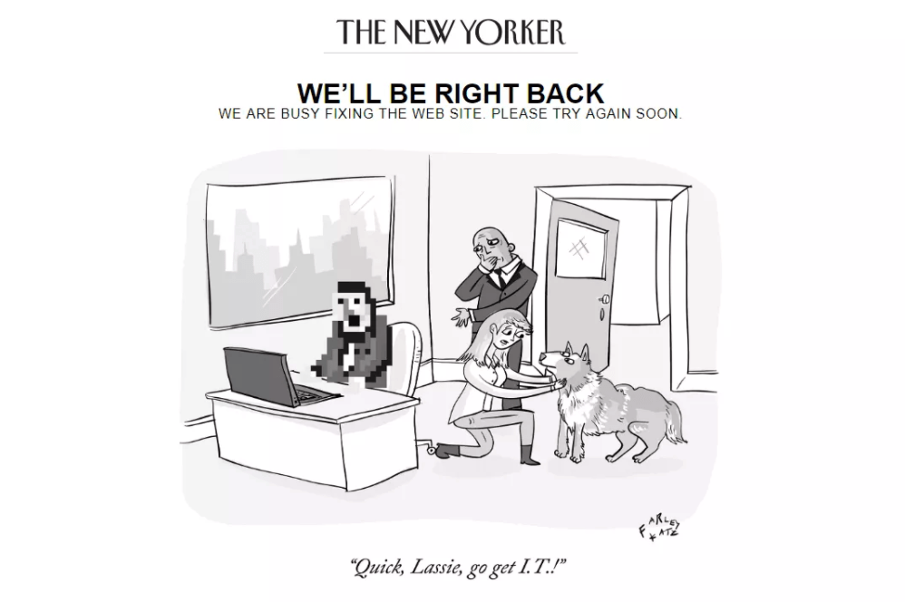 humor in ux design - example