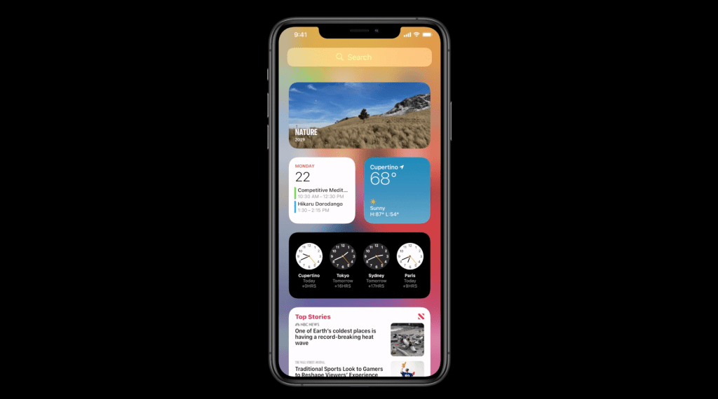 iOS 14 features widgets
