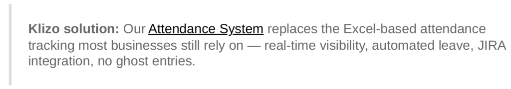 Attendance System