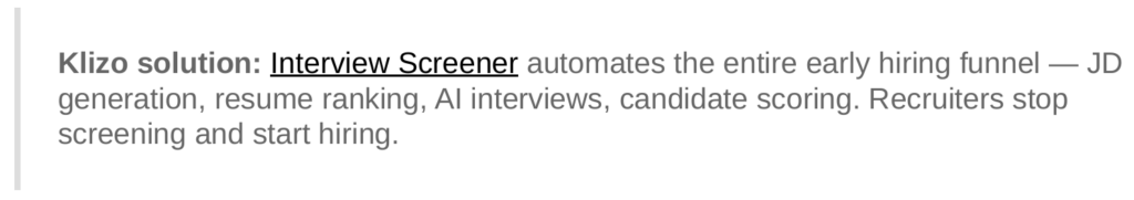 Interview Screener