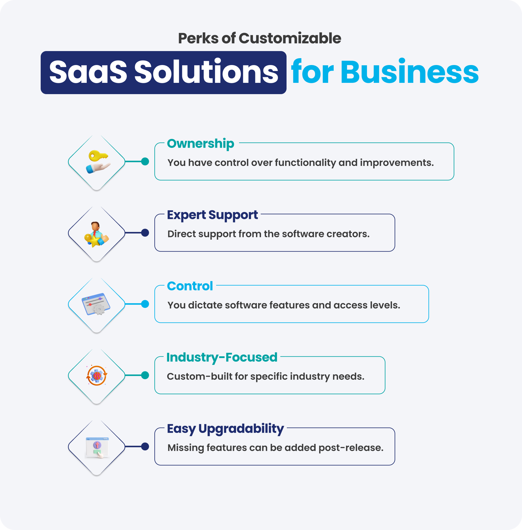 customizable SaaS solutions for business