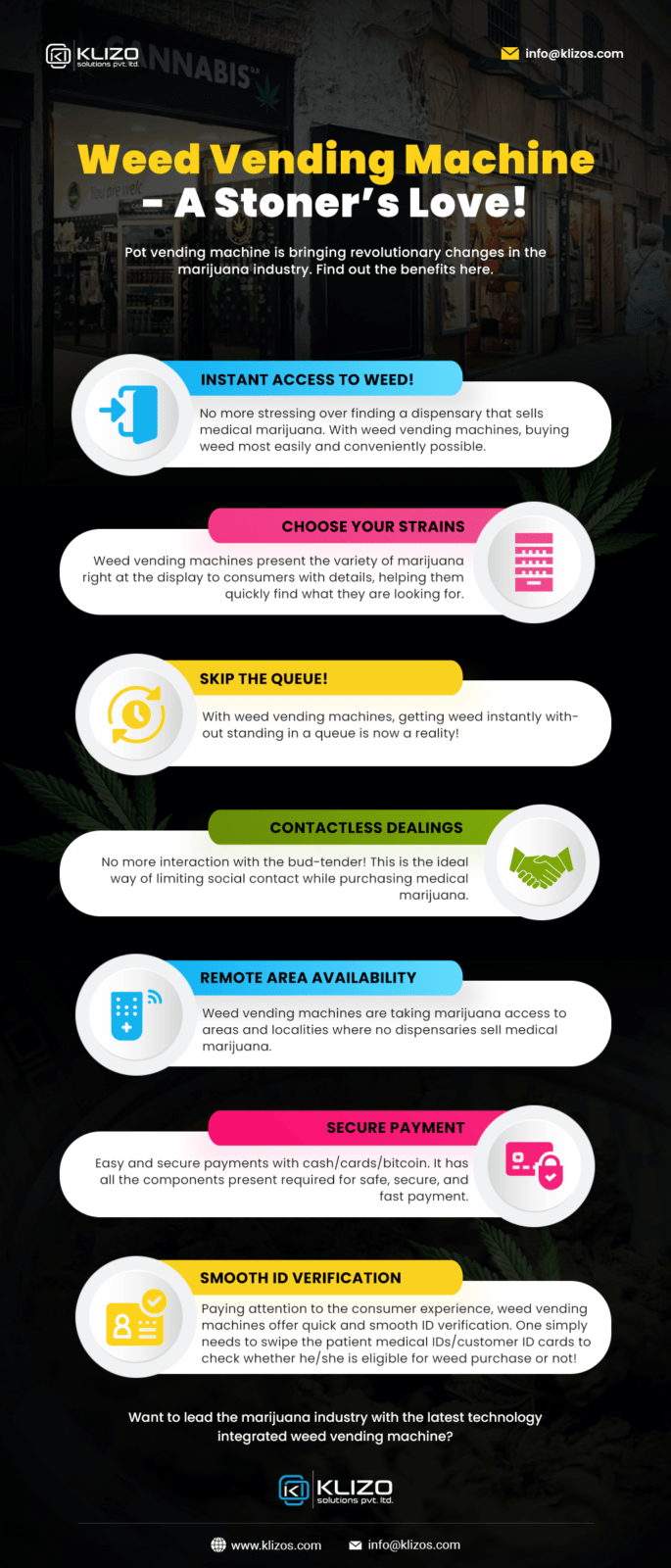 weed vending machine benefits - INFOGRAPHIC